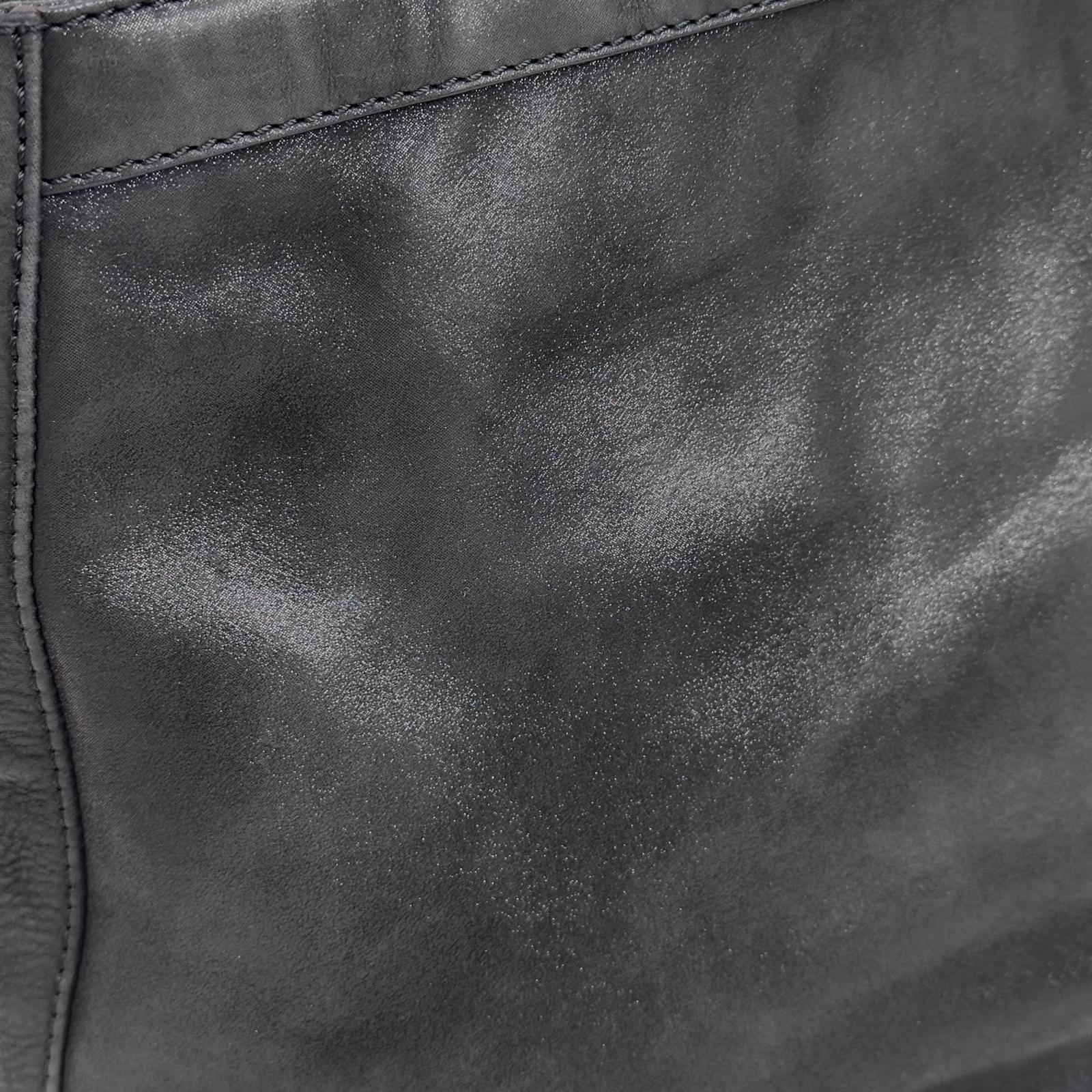 Fendi Borsa Mia Vintage in Nubuck Nero con finiture argento