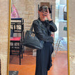Fendi Borsa Mia Vintage in Nubuck Nero con finiture argento