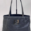 Fendi Borsa Mia Vintage in Nubuck Nero con finiture argento