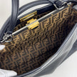 Fendi Borsa Peekaboo Large Pelle Nera e interno zucca