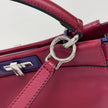 Fendi Borsa Peekaboo Medium in Pelle Rosso ciliegia