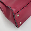 Fendi Borsa Peekaboo Medium in Pelle Rosso ciliegia