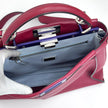 Fendi Borsa Peekaboo Medium in Pelle Rosso ciliegia