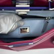 Fendi Borsa Peekaboo Medium in Pelle Rosso ciliegia