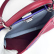 Fendi Borsa Peekaboo Medium in Pelle Rosso ciliegia