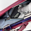 Fendi Borsa Peekaboo Medium in Pelle Rosso ciliegia