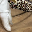 Fendi Borsa Peekaboo in pelle panna con interno leopardato