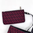 Fendi Borsa Roll Tote FF Zucchino Rossa