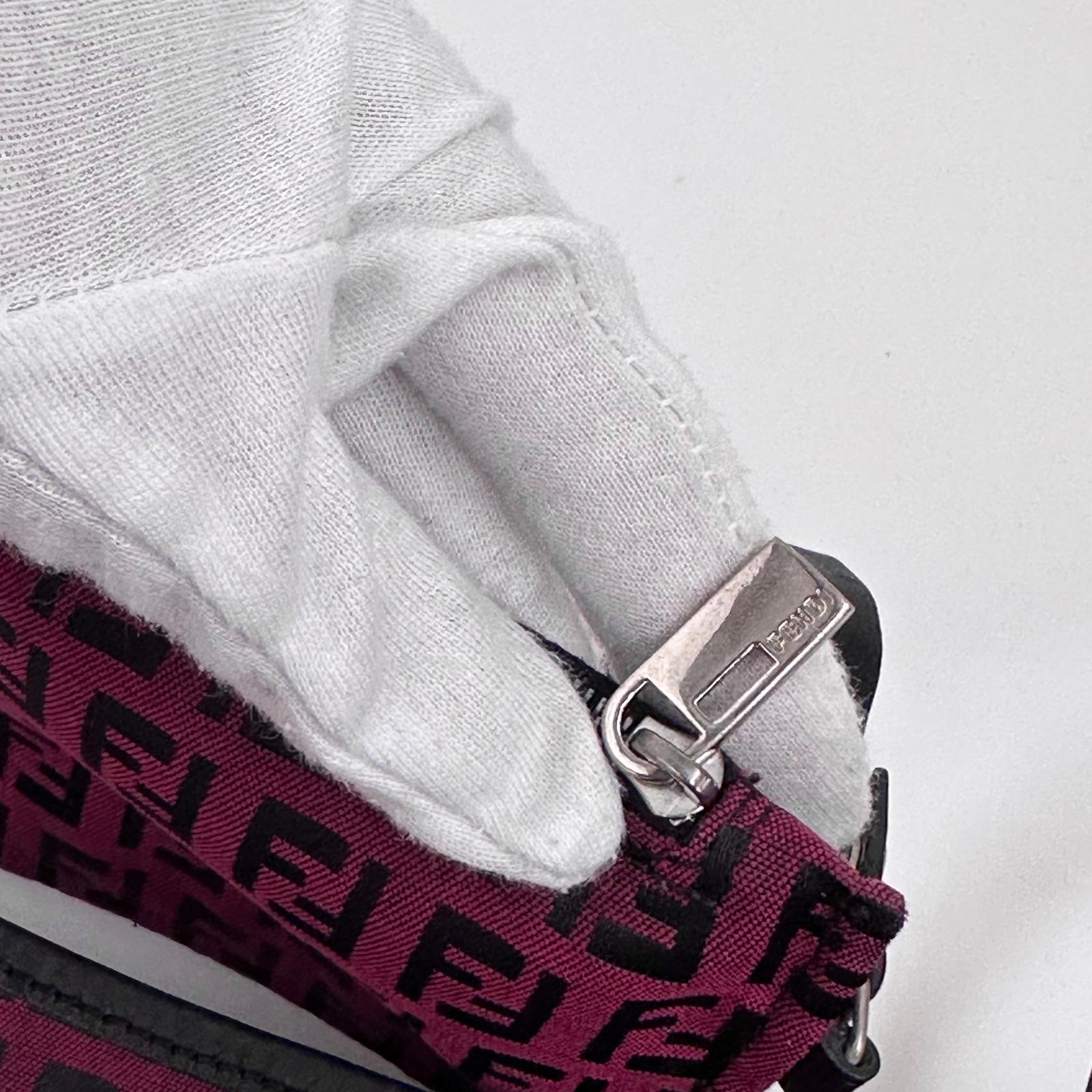 Fendi Borsa Roll Tote FF Zucchino Rossa
