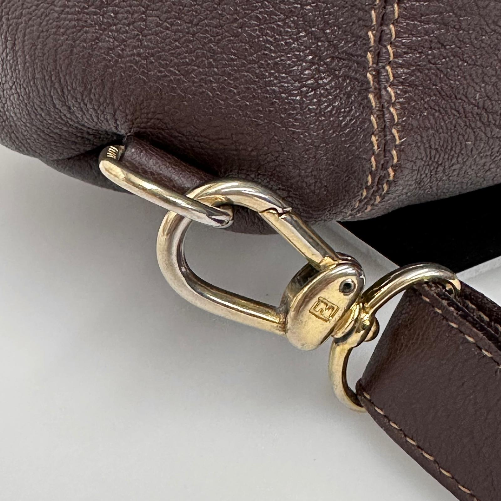 Fendi Borsa Secchiello Zaino Vintage Convertibile Marrone