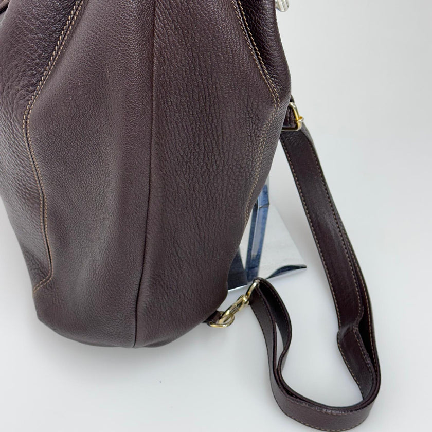 Fendi Borsa Secchiello Zaino Vintage Convertibile Marrone