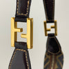 Fendi Borsa Shopper Hobo in Tela Zucca Marrone