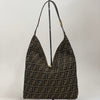 Fendi Borsa Shopper Hobo in Tela Zucca Marrone