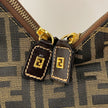 Fendi Borsa Shopper Hobo in Tela Zucca Marrone