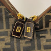 Fendi Borsa Shopper Hobo in Tela Zucca Marrone