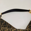 Fendi Borsa Shopper Hobo in Tela Zucca Marrone