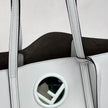 Fendi Borsa Shopping Logo Vitello Bianca con pochette