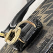 Fendi Borsa Tote Vintage Zucca FF in Tessuto Nero e Oro Lurex
