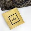 Fendi Borsa Tote Vintage Zucca FF in Tessuto Nero e Oro Lurex