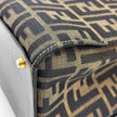Fendi Borsa Tote Zucca FF Canvas con Dettagli in Pelle