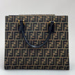 Fendi Borsa Tote Zucca FF Canvas con Dettagli in Pelle