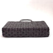 Fendi Borsa Vintage Rattan Lucido Marrone con Interno Zucca FF