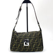 Fendi Borsa Vintage Zucca FF in Tessuto Jacquard Marrone
