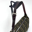 Fendi Borsa Vintage Zucca FF in Tessuto Jacquard Marrone