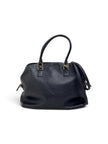 Fendi Borsa Vintage in Pelle Nera con Logo FF Dorato