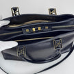 Fendi Borsa Vintage in Pelle Nera con Logo FF Dorato