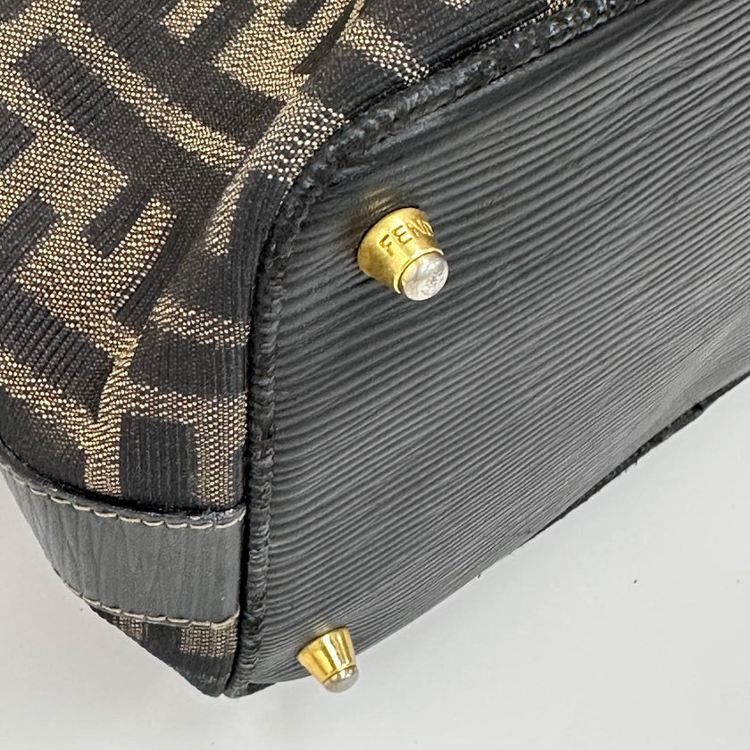 Fendi Borsa Zaino Vintage Zucca FF Marrone