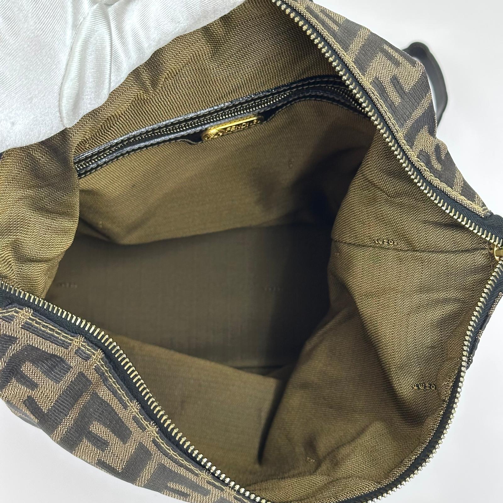 Fendi Borsa Zaino Vintage Zucca FF Marrone
