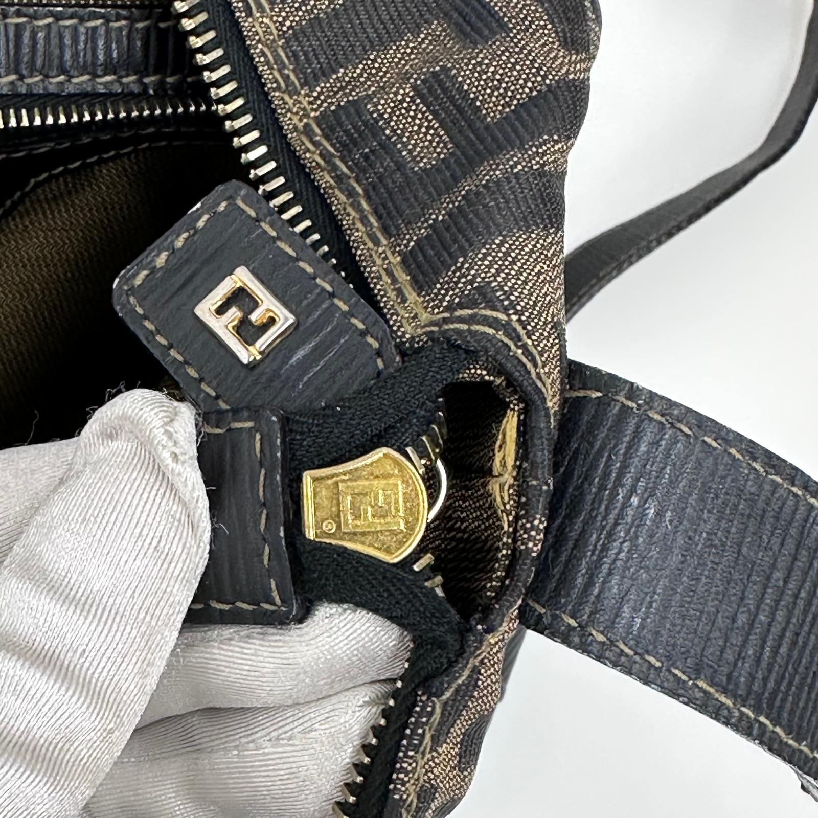 Fendi Borsa Zaino Vintage Zucca FF Marrone