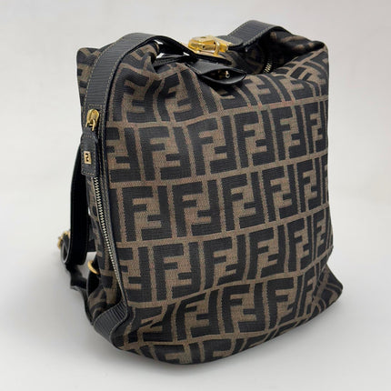 Fendi Borsa Zaino Vintage Zucca FF Marrone