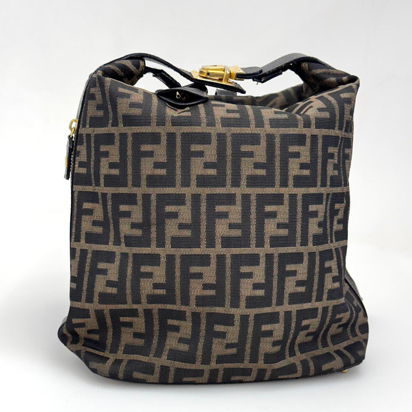 Fendi Borsa Zaino Vintage Zucca FF Marrone
