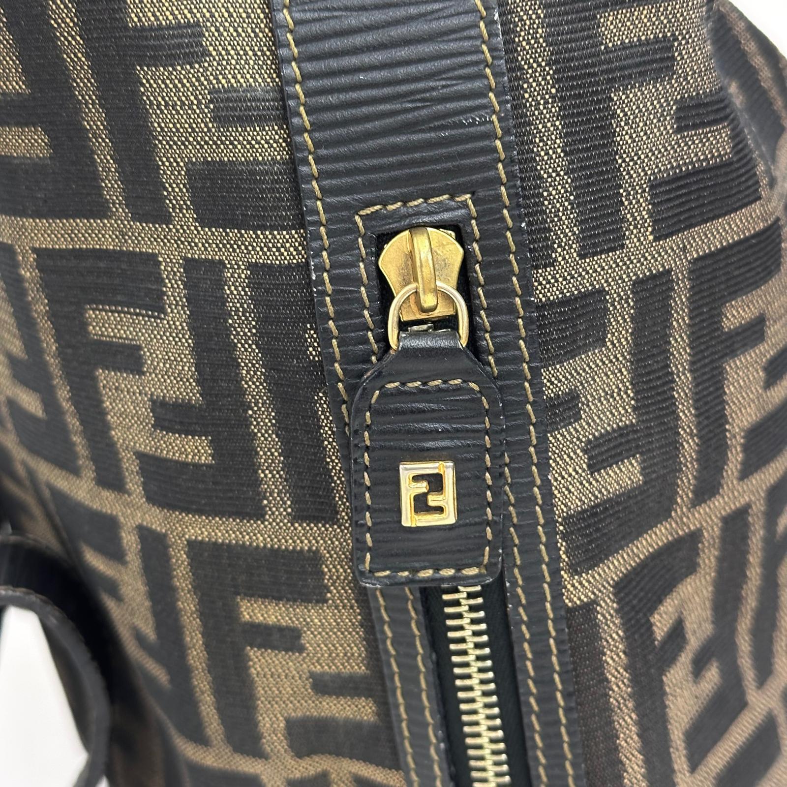 Fendi Borsa Zaino Vintage Zucca FF Marrone