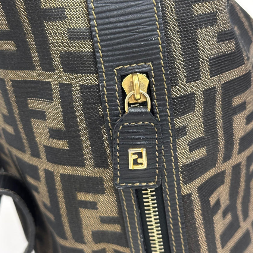 Fendi Borsa Zaino Vintage Zucca FF Marrone