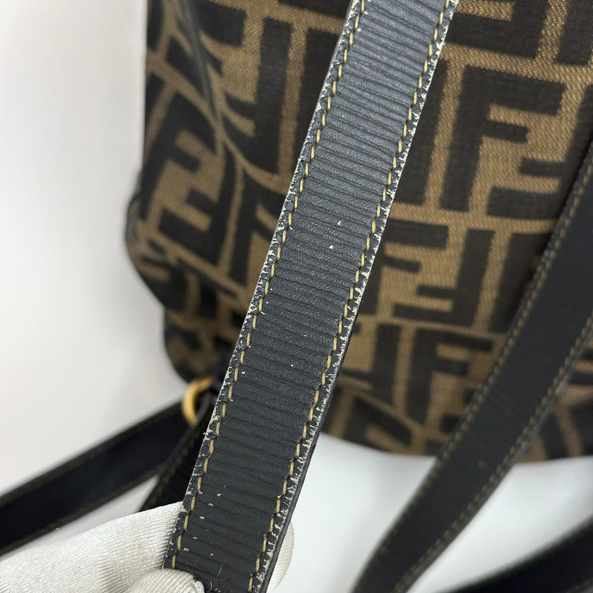 Fendi Borsa Zaino Vintage Zucca FF Marrone