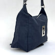 Fendi Borsa a Spalla FF Zucca in Nylon Nero