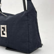 Fendi Borsa a Spalla FF Zucca in Nylon Nero