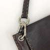 Fendi Borsa a Spalla Selleria Vintage in Pelle Marrone