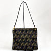 Fendi Borsa a Spalla Vintage in Tessuto Zucca Marrone