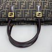 Fendi Borsa a mano e tracolla Zucca Canvas marrone vintage
