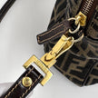Fendi Borsa a mano e tracolla Zucca Canvas marrone vintage