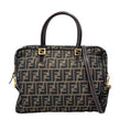 Fendi Borsa a mano e tracolla Zucca Canvas marrone vintage