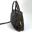 Fendi Borsa a mano e tracolla Zucca Canvas marrone vintage