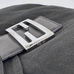 Fendi Borsa a spalla Baguette in jersey nero con logo FF in metallo