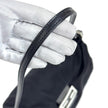 Fendi Borsa a spalla Baguette in jersey nero con logo FF in metallo
