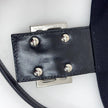 Fendi Borsa a spalla Baguette in jersey nero con logo FF in metallo