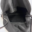Fendi Borsa a spalla Baguette in jersey nero con logo FF in metallo